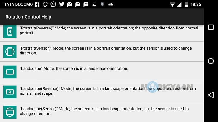 Force screen orientation of Android devices