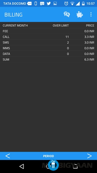 monitor postpaid bills