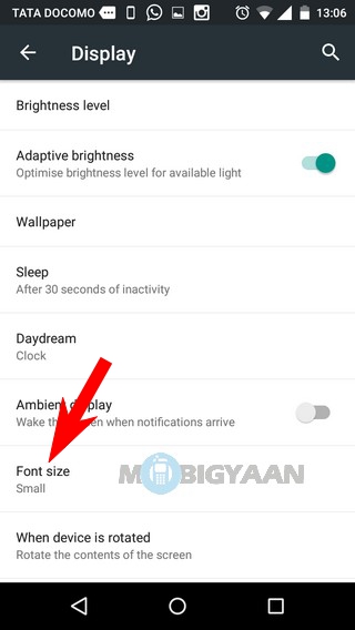How to increase the font size on Android (3)
