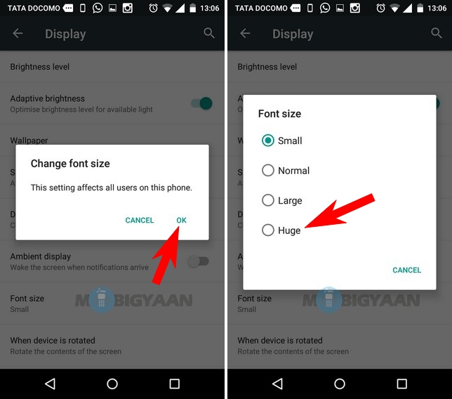 How to increase the font size on Android (4)