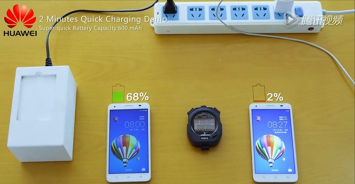 Huawei's quick charging technology charges 50% battery in 5 minutes 1 huawei-two-minute-quick-charging-demo
