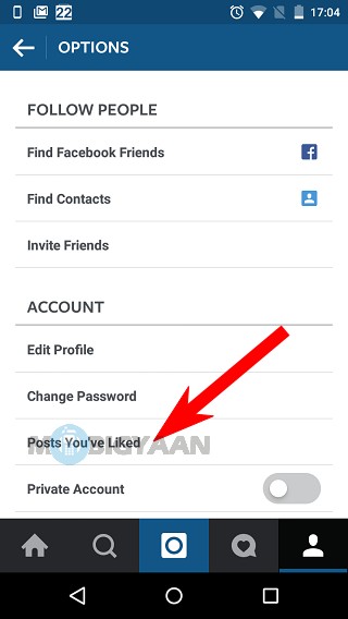 How to view liked photos on Instagram (2)