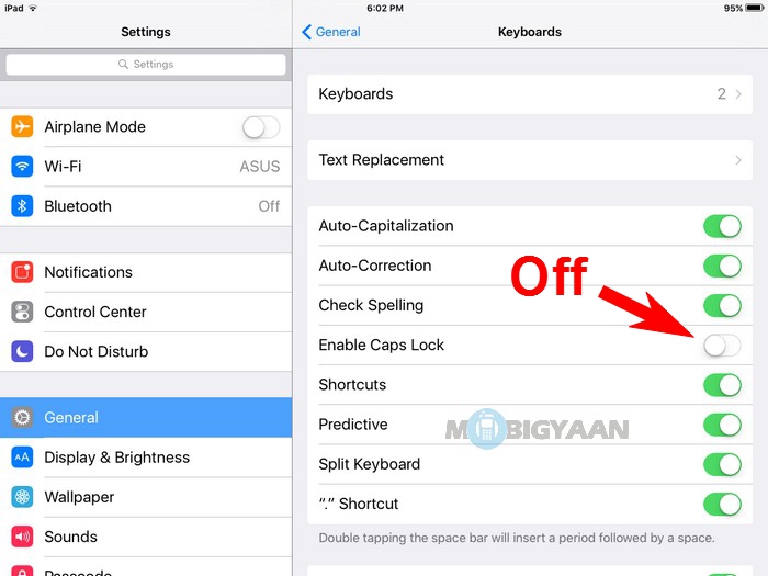 how to turn on caps lock on iphone ipad (2)