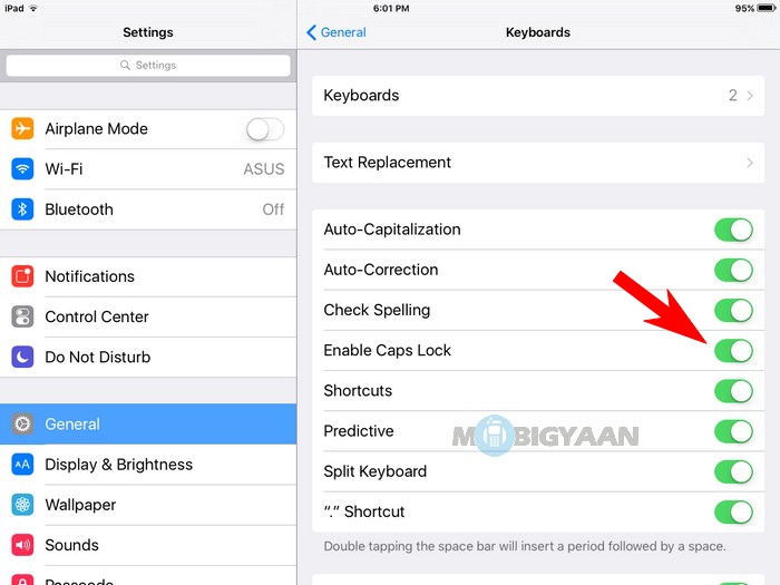 how to turn on caps lock on iphone ipad (3)