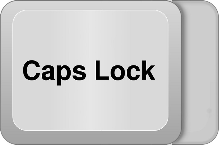 how to turn on caps lock on iphone ipad