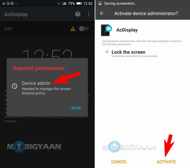 How to check notifications without unlocking the device