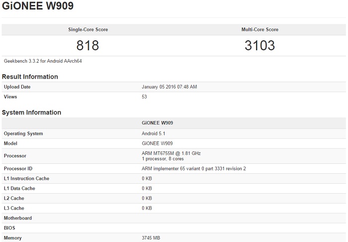 gionee-w909-geekbench-score