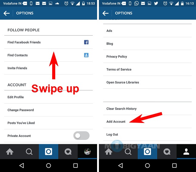 How to add multiple accounts on Instagram