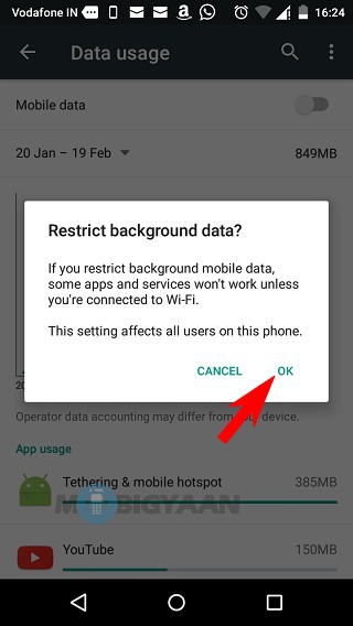 How to disable mobile data for the background running apps [Android] [Guide]