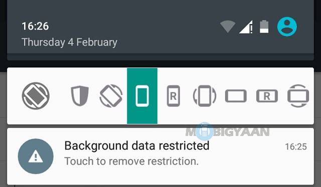 background data disabled