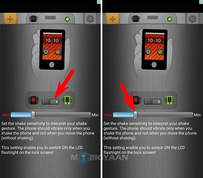 Shake your phone to turn on the flashlight (2)