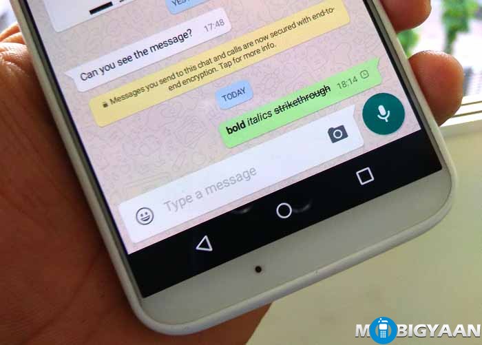How to add Bold, Italics and Strike-through texts on WhatsApp [Guide] (2)