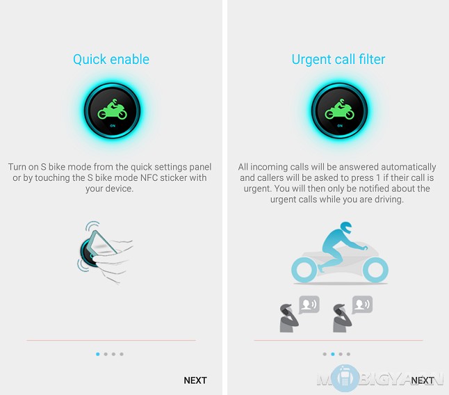How to use Samsung Galaxy J3 S bike mode (2)