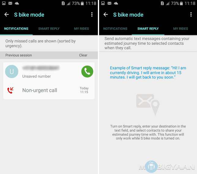 How to use Samsung Galaxy J3 S bike mode (4)