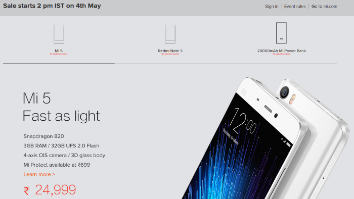 xiaomi-mi-5-mi-power-bank-redmi-note-3-open-sale-may-4-india-featured