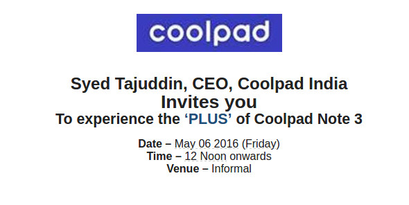 Coolpad-Note-3-Plus-India-launch-invite