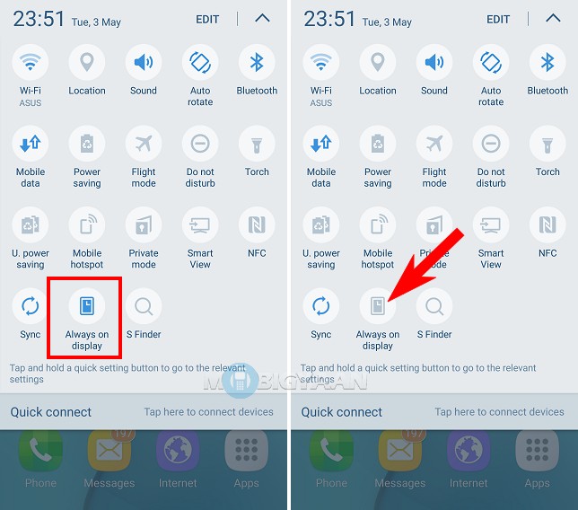 How to disable Always ON display on Samsung Galaxy S7 (2)