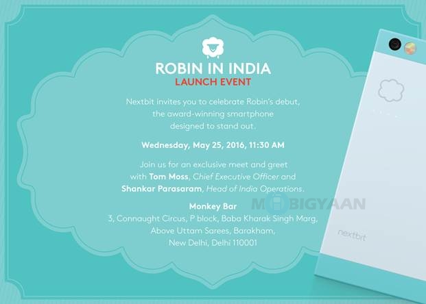 nextbit-robin-india-launch-invite