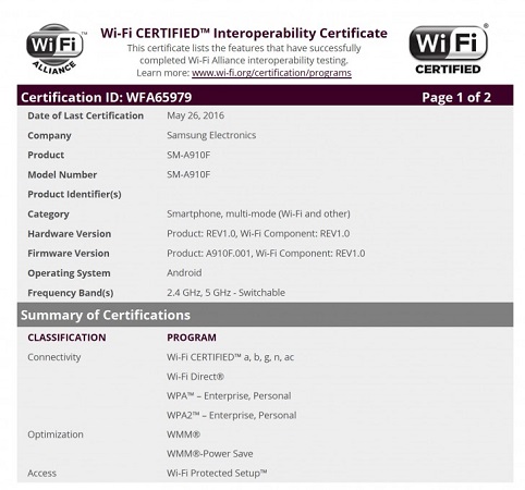 samsung-galaxy-a9-pro-wifi-certification