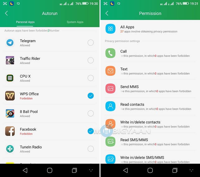 Coolpad Max Review - Best of Both Worlds 26 App Permissions