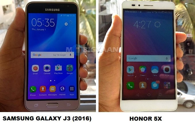 Honor 5X vs Samsung Galaxy J3 (2016) Specs Comparison