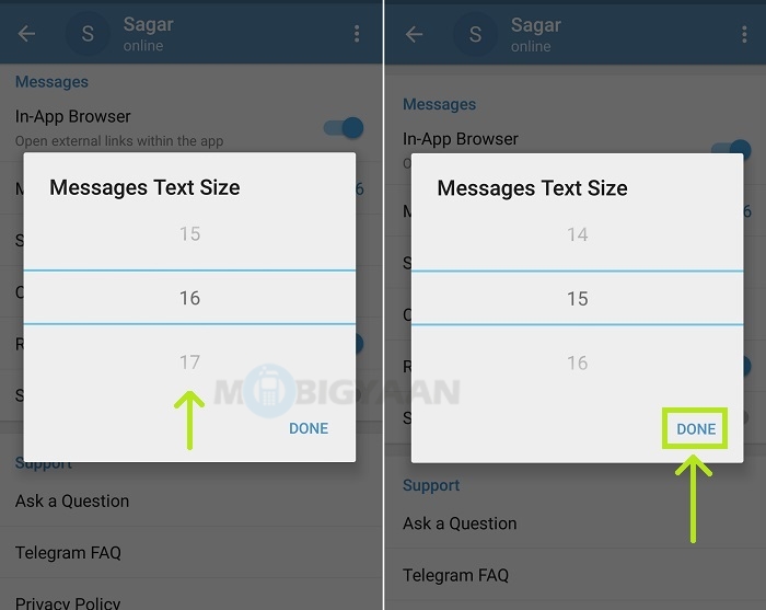 font size android messages font size android messages