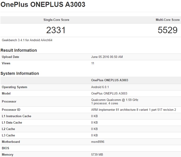 oneplus-3-a3003-geekbench