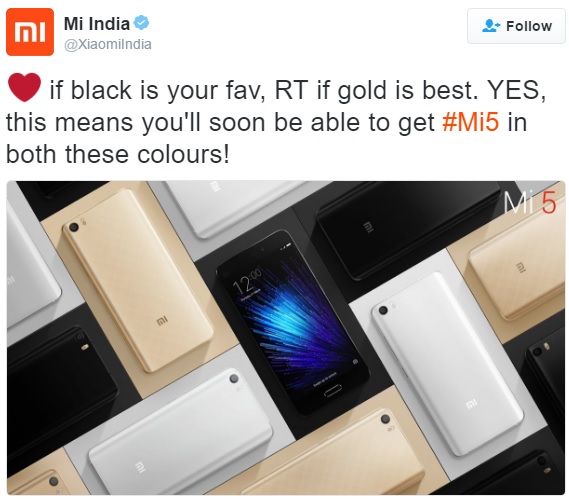 xiaomi-mi-5-black-gold-india-availability-tweet