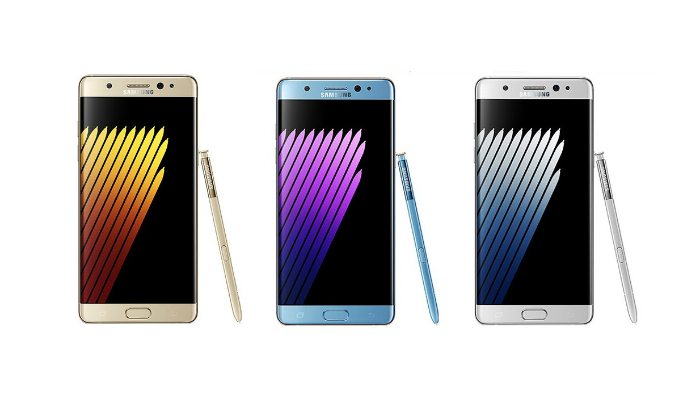 Leaked images show off Galaxy Note7 in gold, blue and silver color from different sides