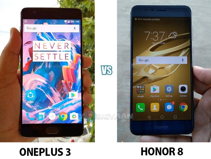 oneplus 3 vs honor 8