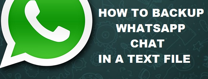 save whatsapp chat as text