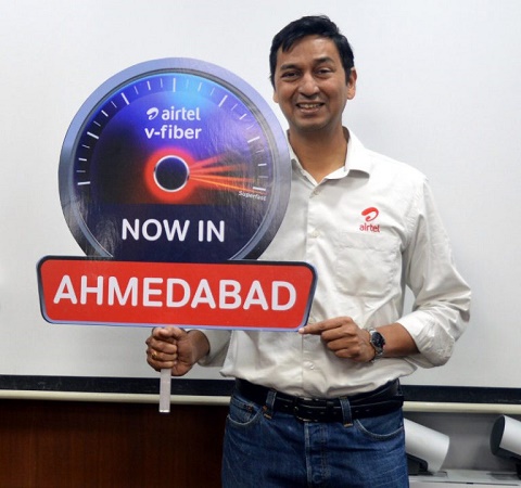Airtel V Fiber Ahmedabad launch