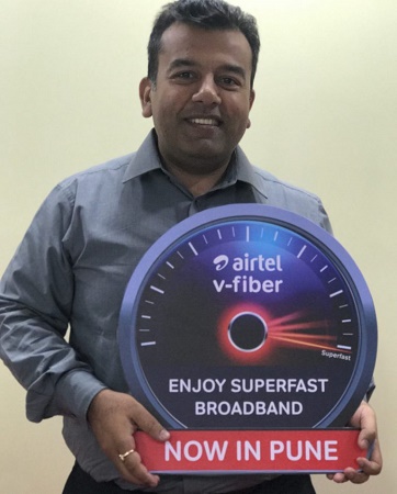 Airtel V Fiber launch Pune launch