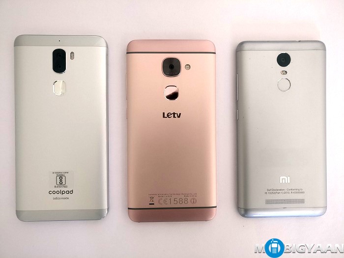 Coolpad Cool1 Dual vs LeEco Le 2 vs Xiaomi Redmi Note 3 Specs Comparison