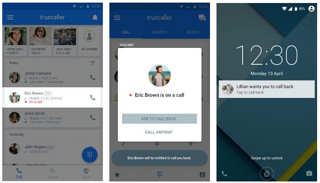 Truecaller Call me Back feature