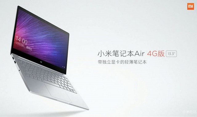 Xiaomi Mi Notebook Air 4G official