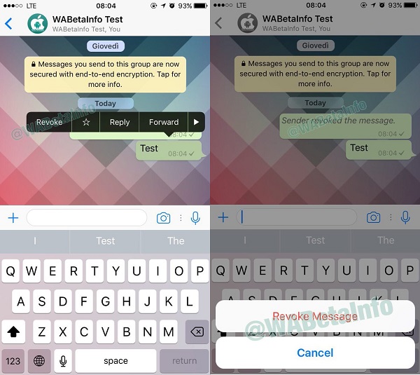 whatsapp revoke messages ios leak