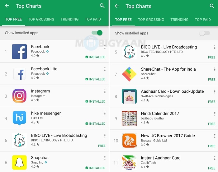 Google starts rolling out 'Show Installed Apps' toggle in Play Store 1 google-play-store-show-installed-apps-toggle-1