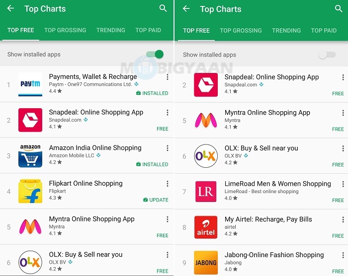 Google starts rolling out 'Show Installed Apps' toggle in Play Store 2 google-play-store-show-installed-apps-toggle-2