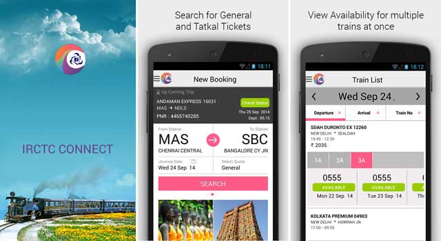 irctc rail connect app