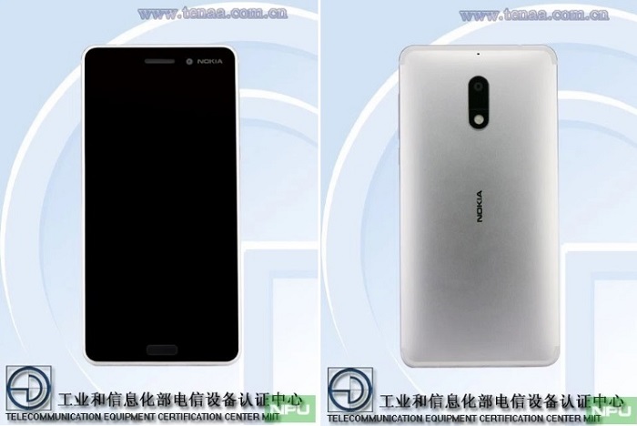nokia-6-silver-variant-tenaa-front-rear-view