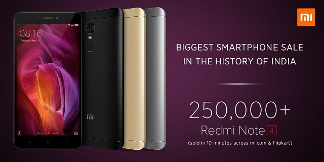 xiaomi redmi note 4 250000 sale