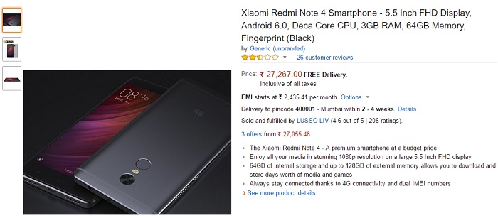 xiaomi-redmi-note-4-black-amazon-india-listing