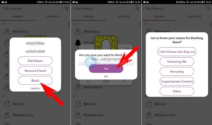 How to block someone on Snapchat Guide 4