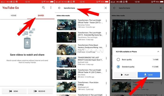 how to share YouTube Videos offline