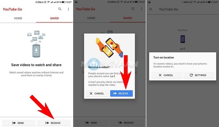 how to share YouTube Videos offline