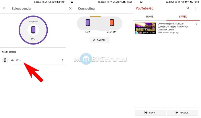 how to share YouTube Videos offline