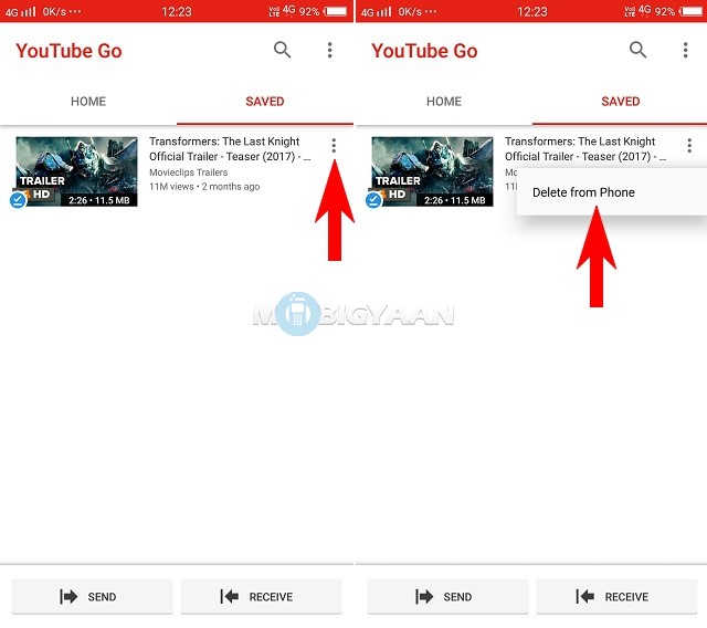 how to share YouTube Videos offline