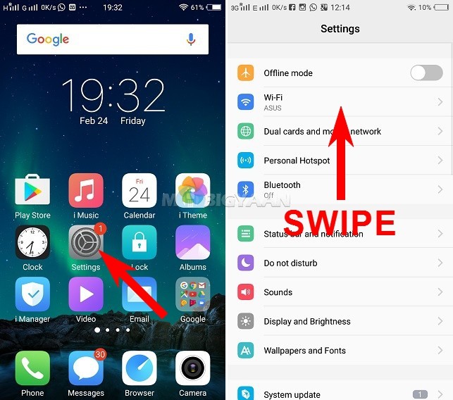 How to split screen using smart split on vivo smartphones 2