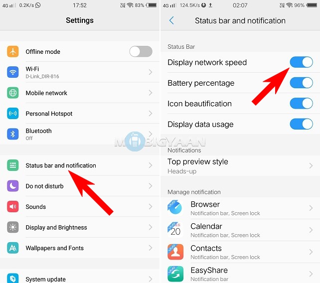 view network speed